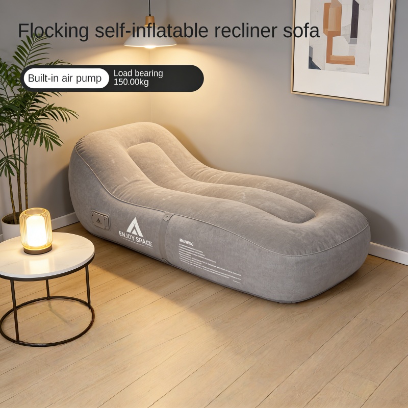 Outdoor Furniture Lounge Chair - Outdoor vrijetijds-zelfopblaasbare bankstoel met ingebouwde luchtpomp,