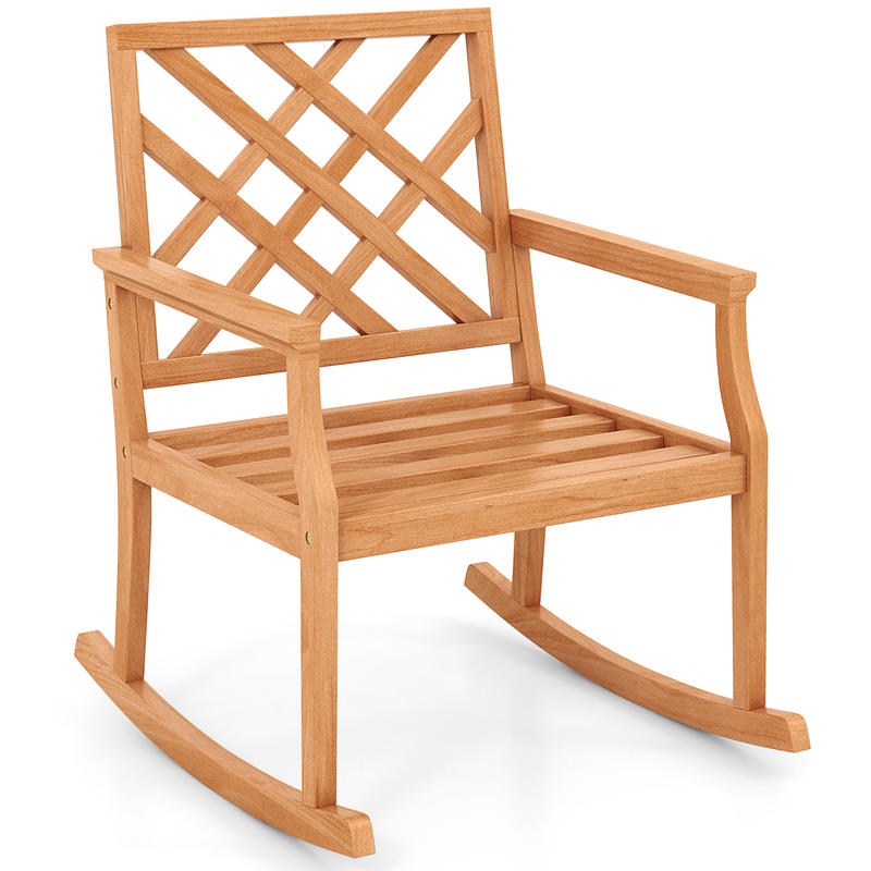Outdoor Furniture Teak Wood - Schommelstoel van teakhout, 36 inch, solide