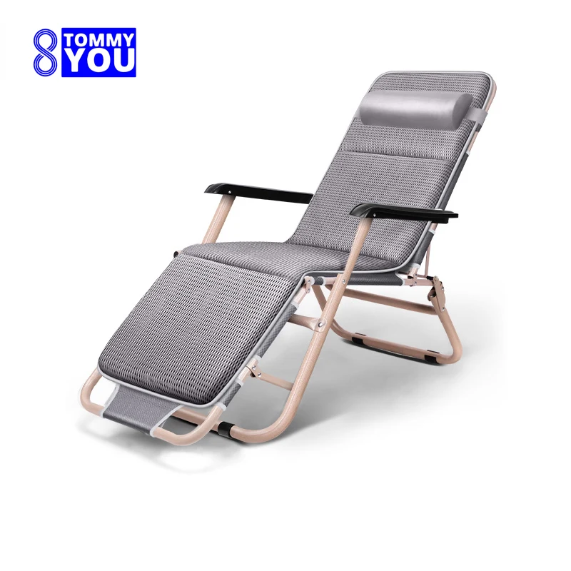 Deck Chair Lounger - Opvouwbare loungestoel Kantoor Lunch Slaapbed Enkel