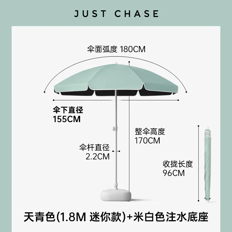 Outdoor Furniture Vendors - Grote parasol voor buiten, UV-bescherming, grote