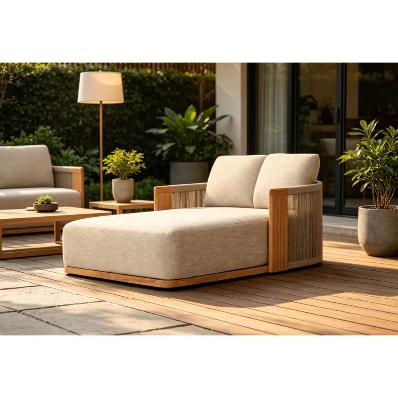 Outdoor Furniture Teak Wood - Tuinmeubelen van teakhout, weerbestendige ligstoel, buitenbed,