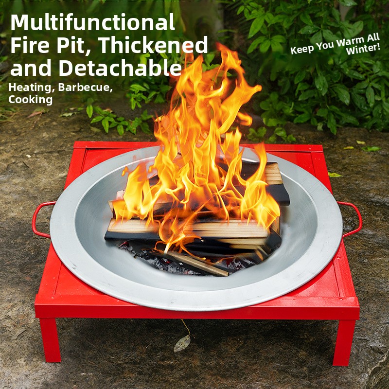 Fire Pit Bowl - Oude stijl buitenverwarming BBQ vuurplaats kachel