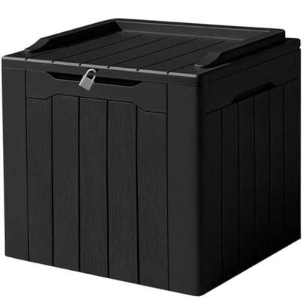 Outdoor Furniture Resin - Waterdichte buitenopbergbox van hars, afsluitbaar, UV-bestendig,