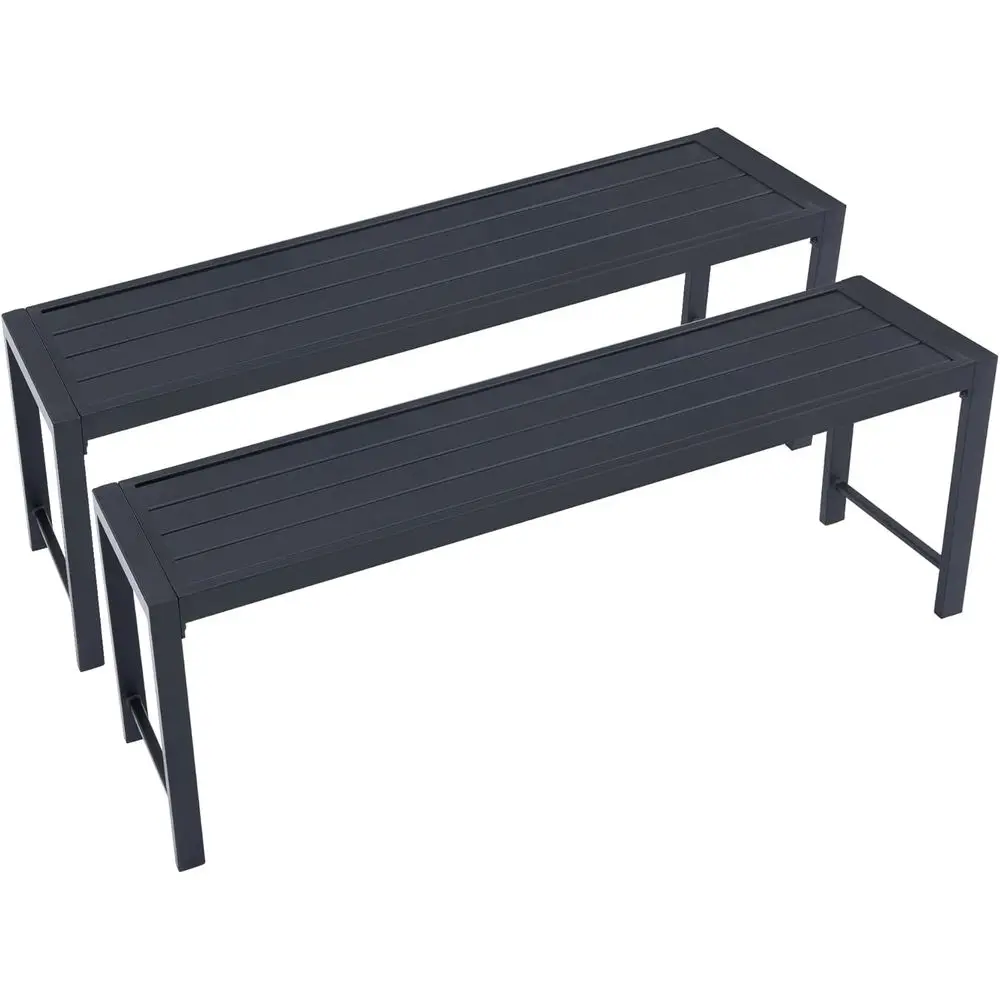 Garden Bench Metal - Set van 2, 51 cm lange