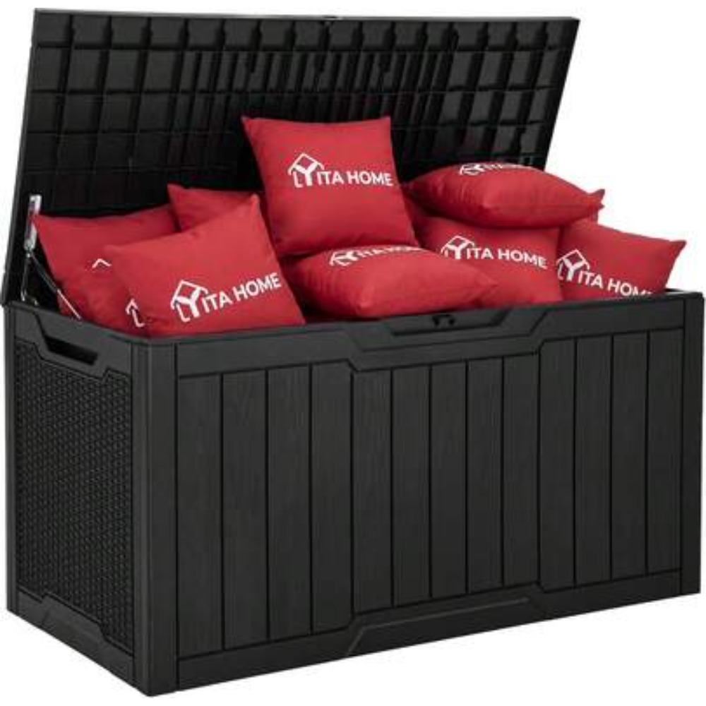 Outdoor Furniture Resin - 100 Gallon Grote Waterdichte Buitenopslagbox van