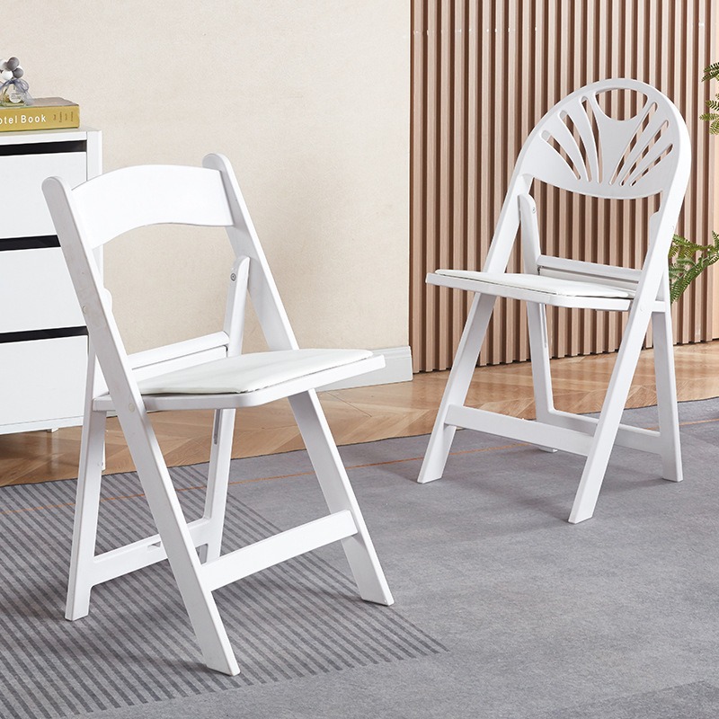 Outdoor Furniture Resin - Opvouwbare stoel Kunststof banketstoel Rugleuningstoel Buitenstoel