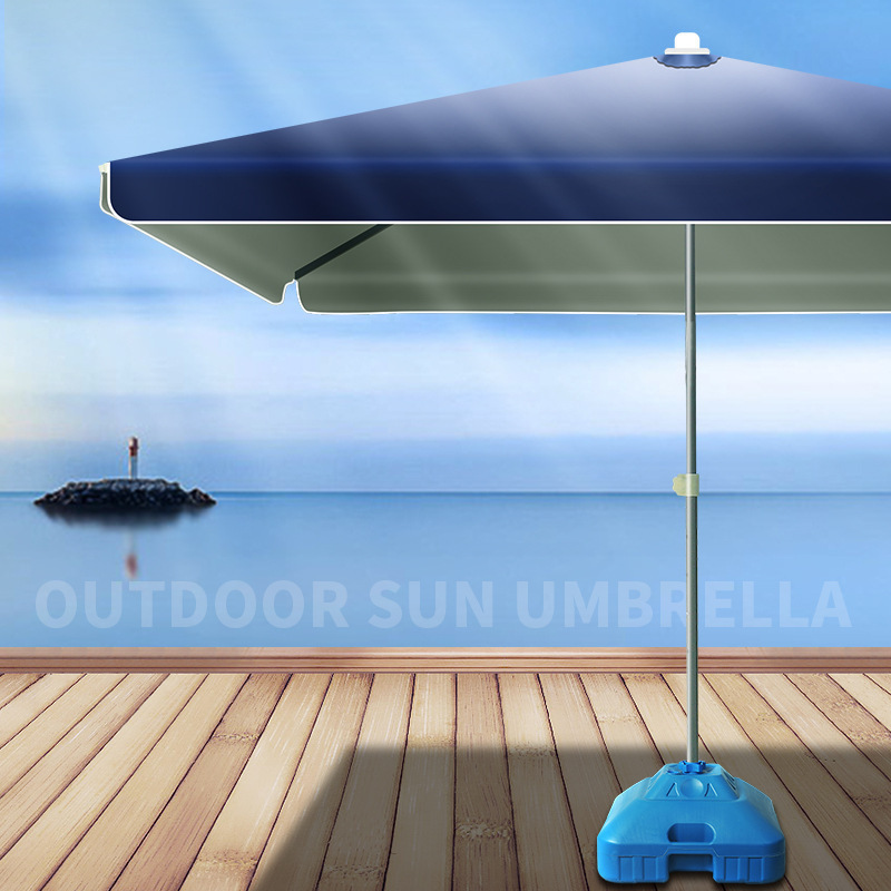 Outdoor Furniture Vendors - Commerciële centrumparaplu, grote dikke opvouwbare parasol,