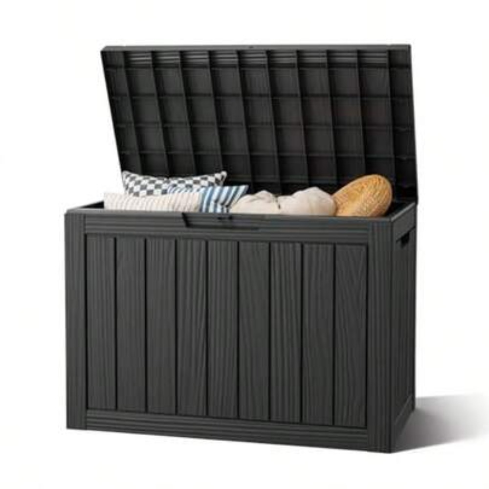 Outdoor Furniture Resin - 50 Gallon Buitenopslagbox Waterdichte Harsen Deckbox