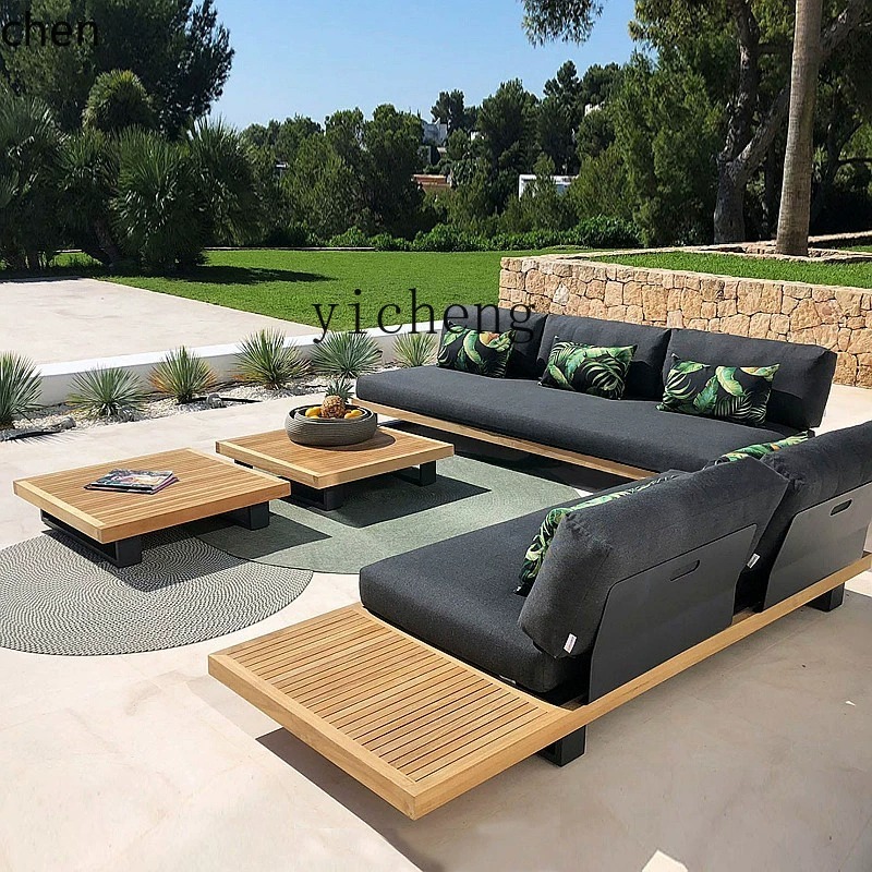 Outdoor Furniture Teak Wood - HYS teakhouten buitenbank voor patio, waterdicht