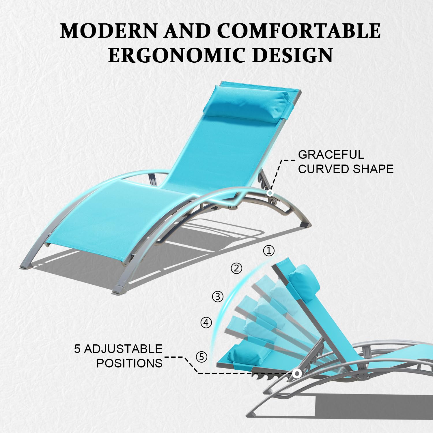Aluminium buitenligbedden, wee - Deck Chair Lounger recensie en prijs