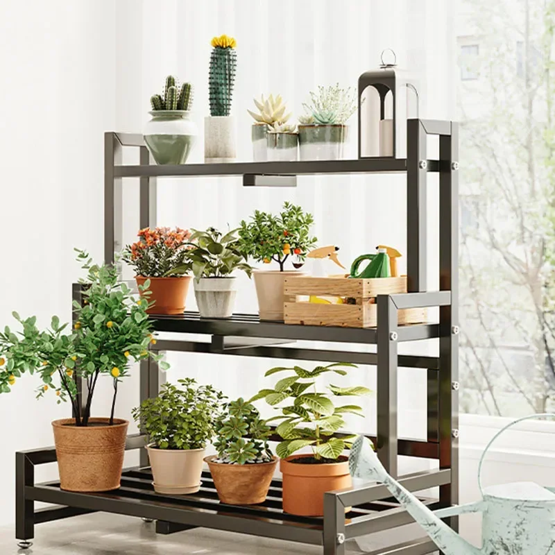 Gelaagde Display Plant Rek Pla - Outdoor Furniture Black recensie en prijs