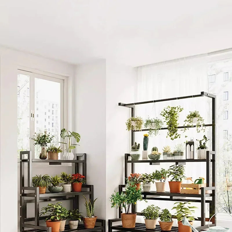 Gelaagde Display Plant Rek Pla - Outdoor Furniture Black recensie en prijs