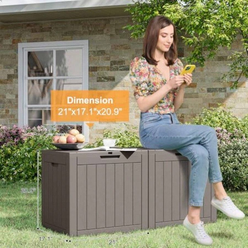 35 Gallon Buitenopslagbox, Wat - Outdoor Furniture Resin recensie en prijs