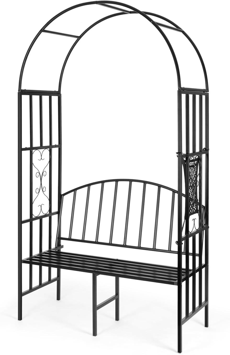 Metalen tuinboog met ingebouwd - Garden Bench Metal recensie en prijs
