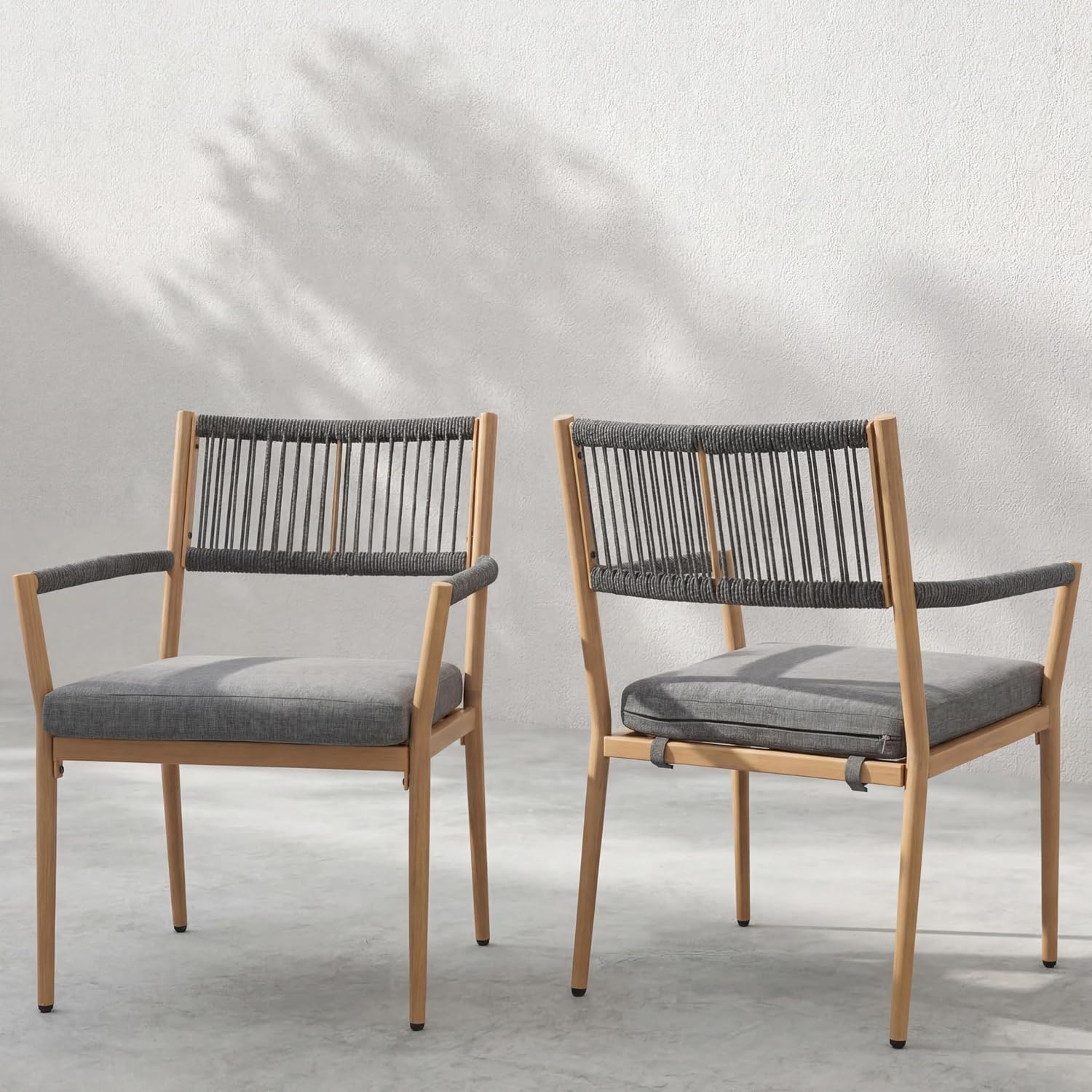 Buitenstoel met touw rugleunin - Deck Chair Lounger recensie en prijs