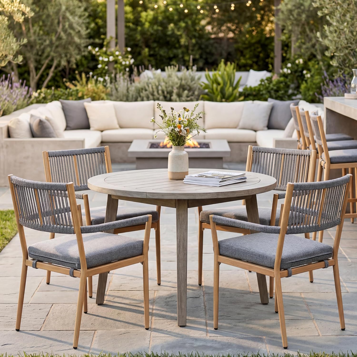 Buitenstoel met touw rugleunin - Deck Chair Lounger recensie en prijs