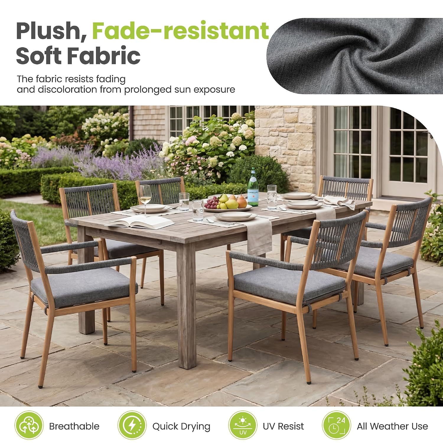 Buitenstoel met touw rugleunin - Deck Chair Lounger recensie en prijs