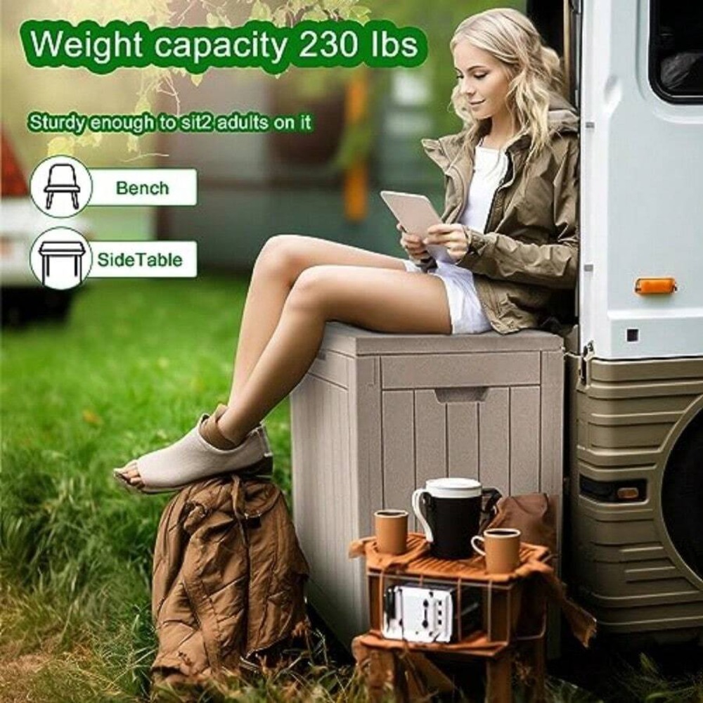 Afsluitbare hars-opbergbox voo - Outdoor Furniture Resin recensie en prijs