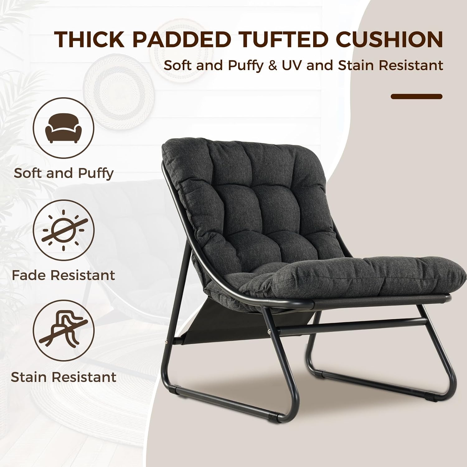 Buitenloungestoel met voetenst - Outdoor Furniture Lounge Chair recensie en prijs