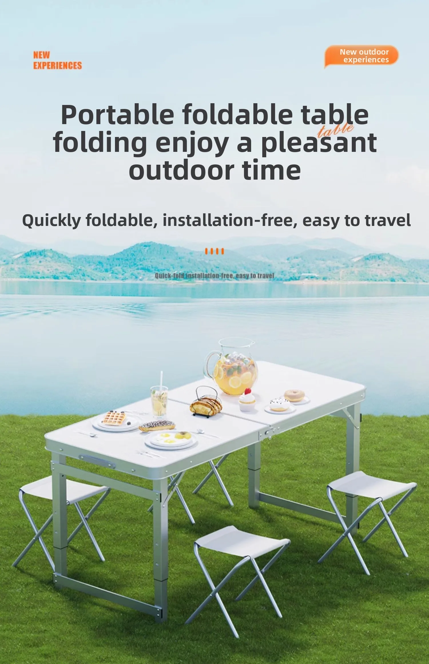 Klaptafels voor straatverkoper - Outdoor Furniture Vendors recensie en prijs