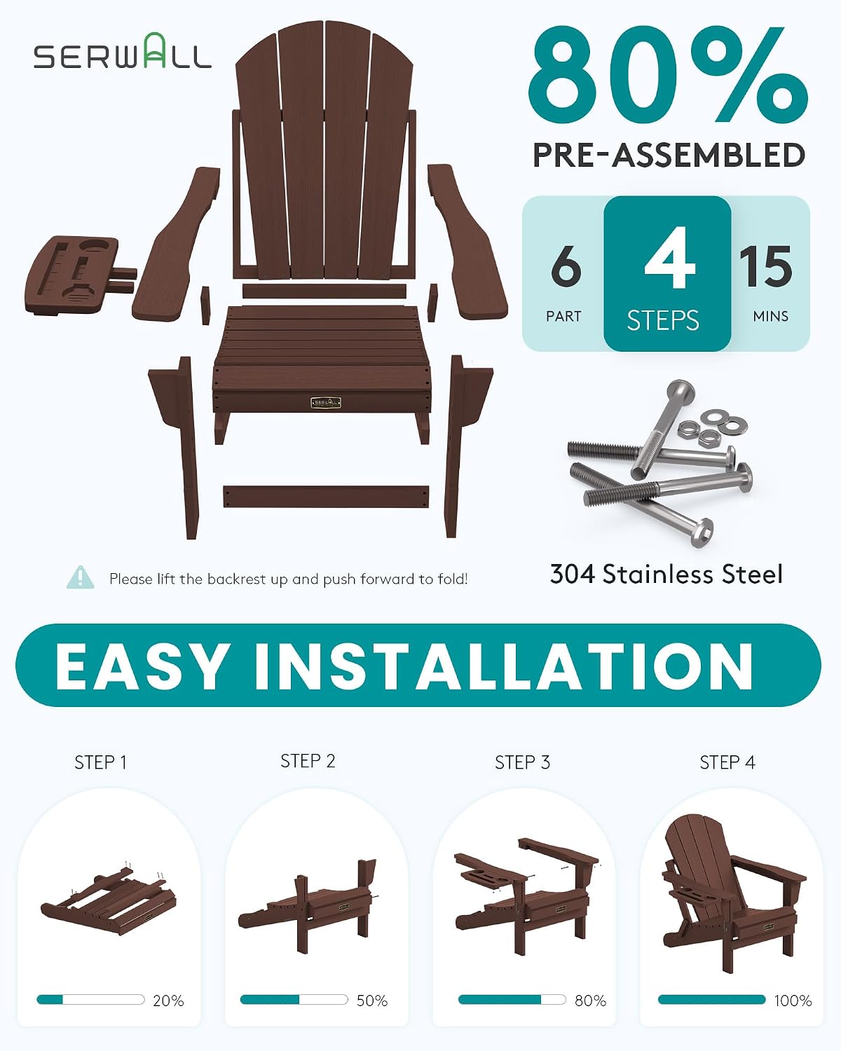 Vouwbare Adirondack Stoelenset - Outdoor Furniture Fire Pit Set recensie en prijs