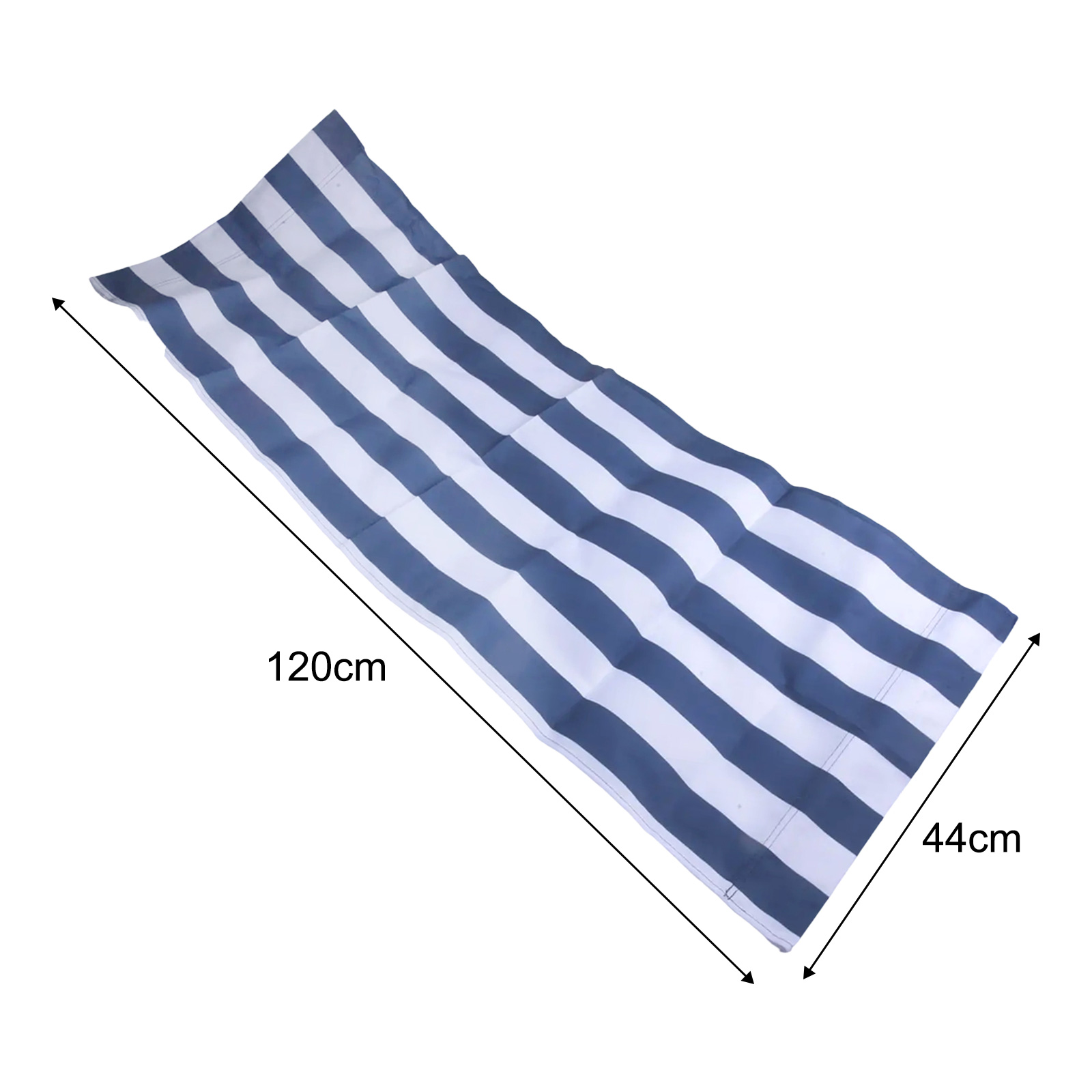 120x45cm Wit Blauw Gestreepte  - Deck Chair Lounger recensie en prijs