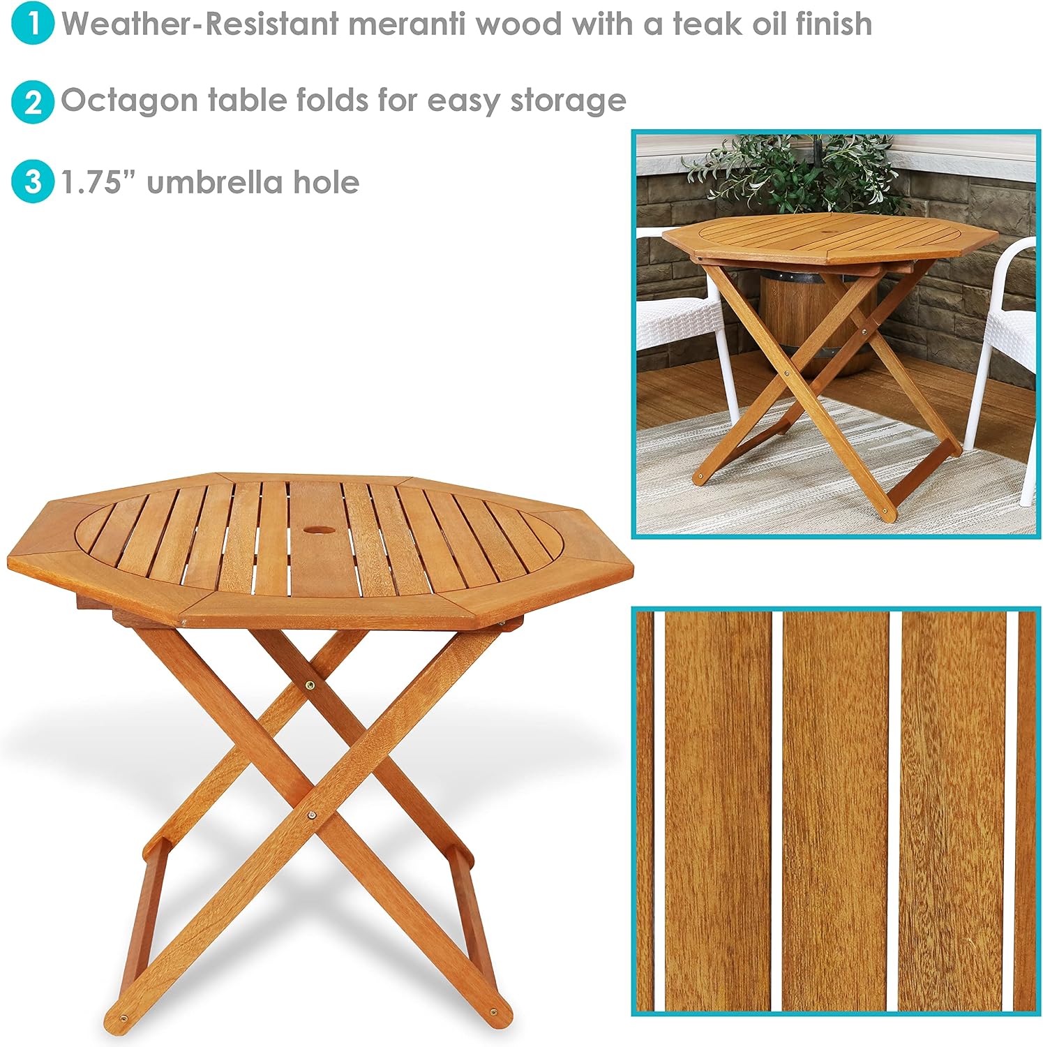 Meranti Houten Opklapbare Buit - Outdoor Furniture Teak Wood recensie en prijs
