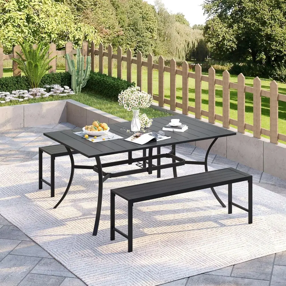 Set van 2, 51 cm lange metalen - Garden Bench Metal recensie en prijs