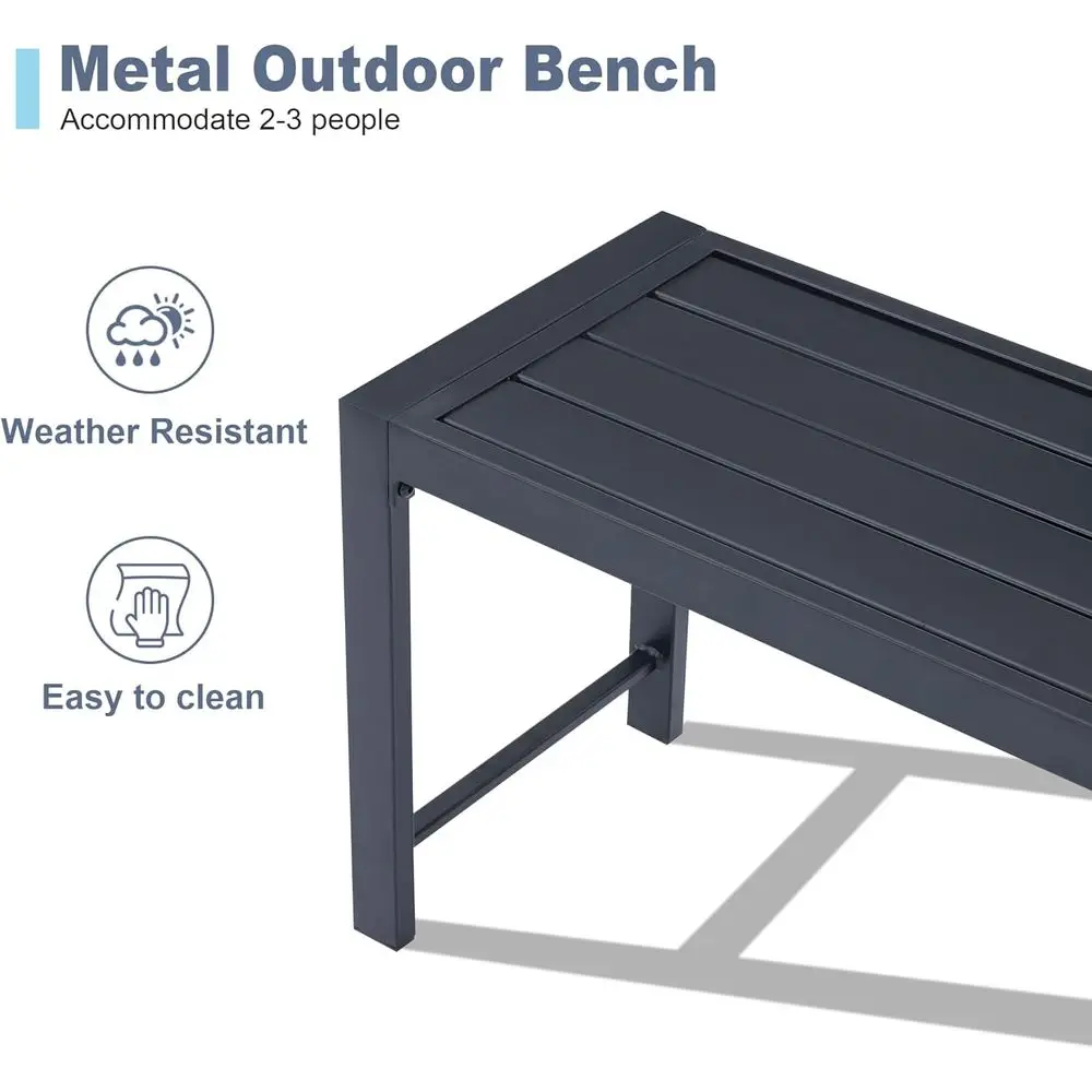 Set van 2, 51 cm lange metalen - Garden Bench Metal recensie en prijs