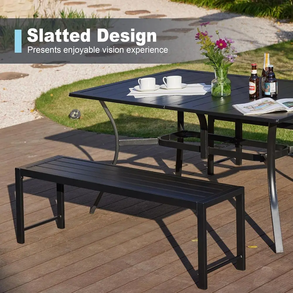 Set van 2, 51 cm lange metalen - Garden Bench Metal recensie en prijs