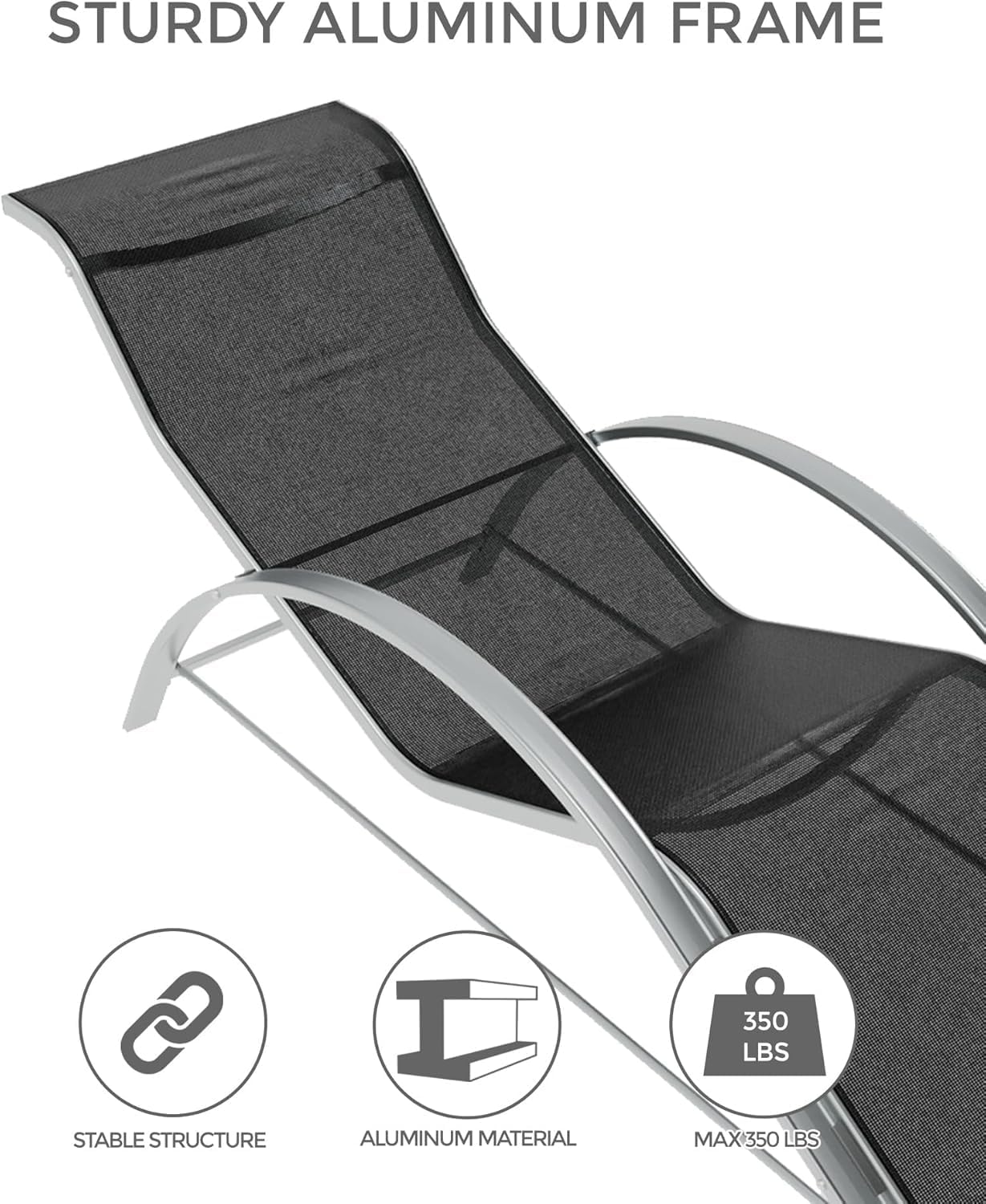 Tuinstoelset met 3 ligbedden e - Deck Chair Lounger recensie en prijs