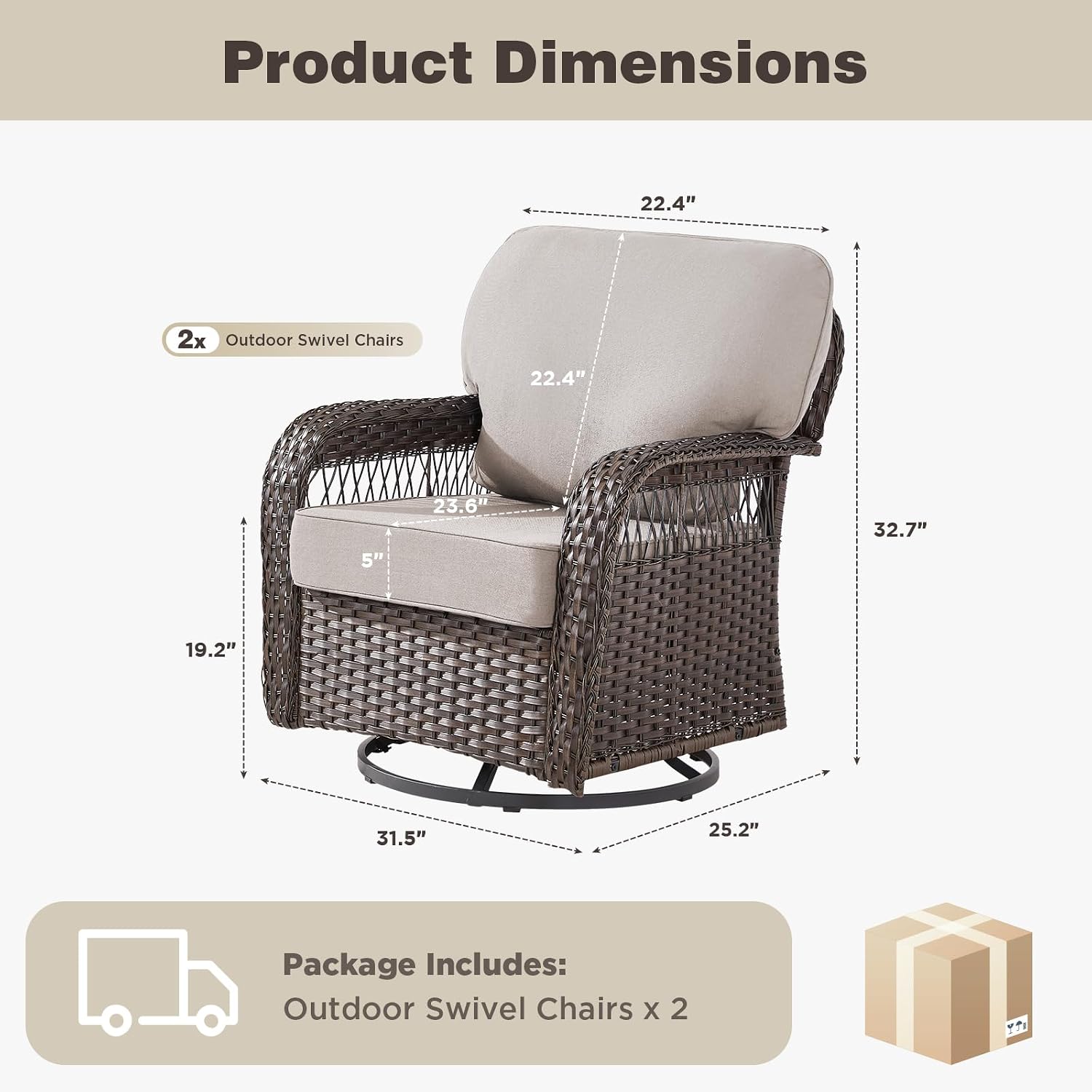 Wicker draaibare schommelstoel - Deck Chair Lounger recensie en prijs