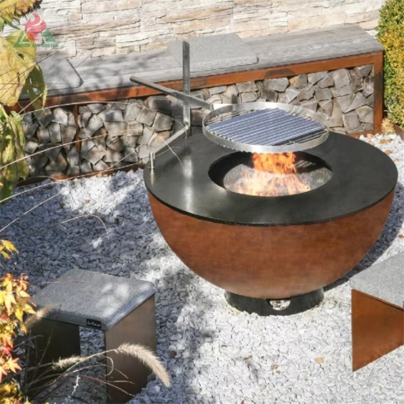 Grote houtgestookte barbecue,  - Fire Pit Bowl recensie en prijs