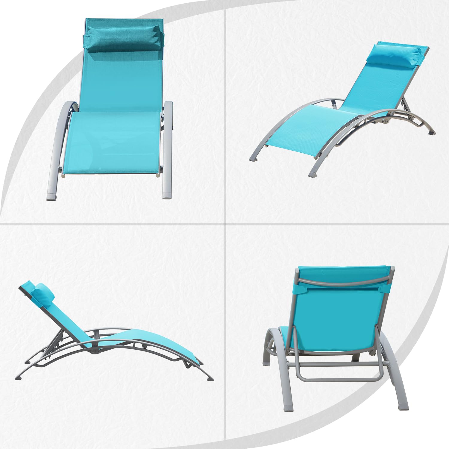 Verstelbare aluminium buiten c - Deck Chair Lounger recensie en prijs