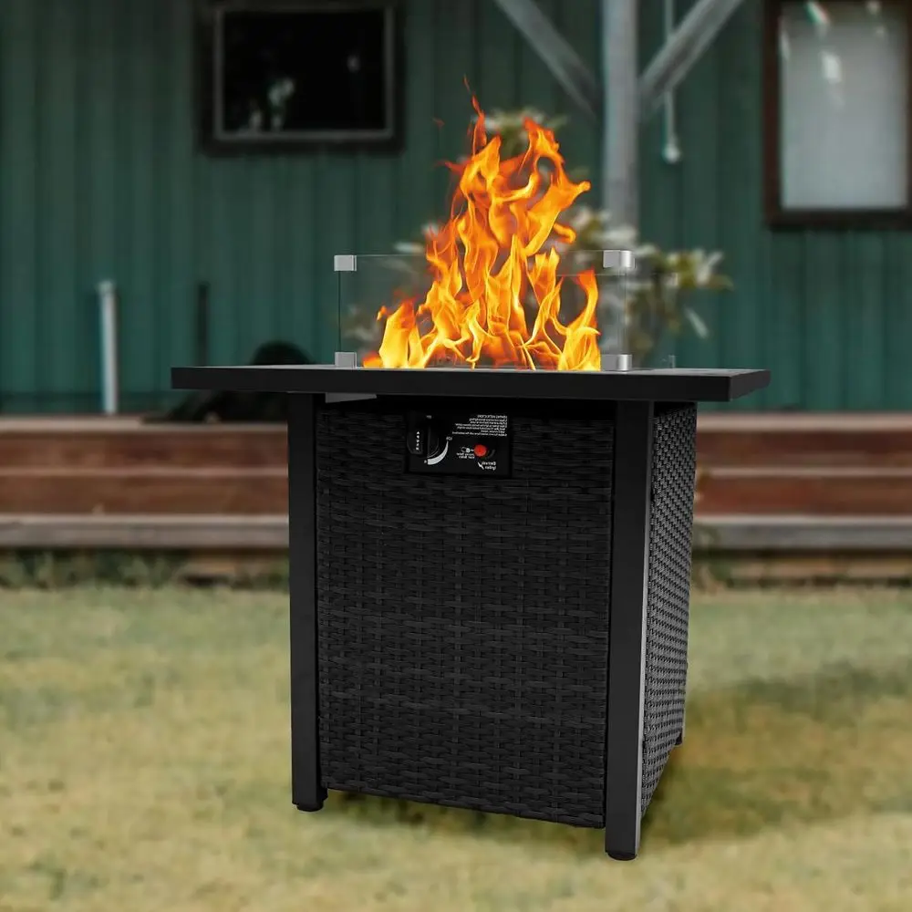 Wicker tuinmeubelenset, rotan  - Outdoor Furniture Fire Pit Set recensie en prijs