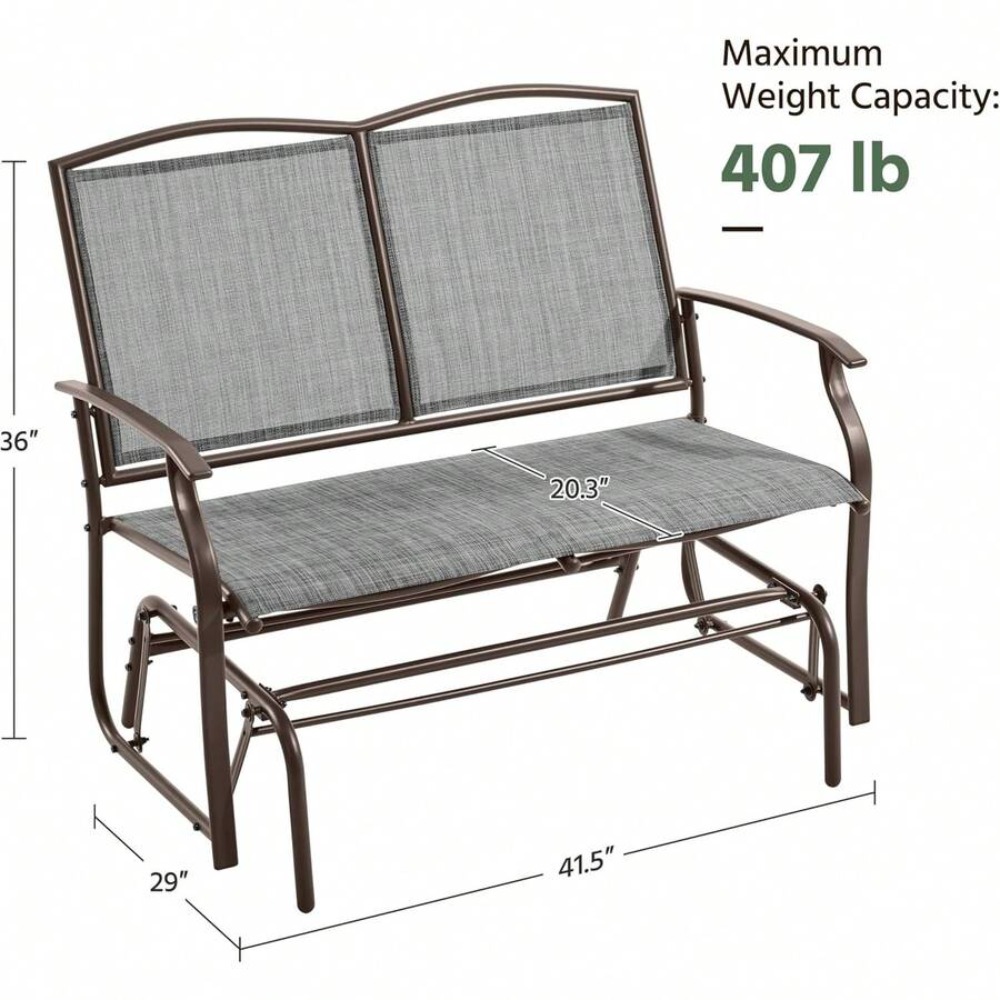 Buitenligstoel voor 2 personen - Garden Bench Metal recensie en prijs