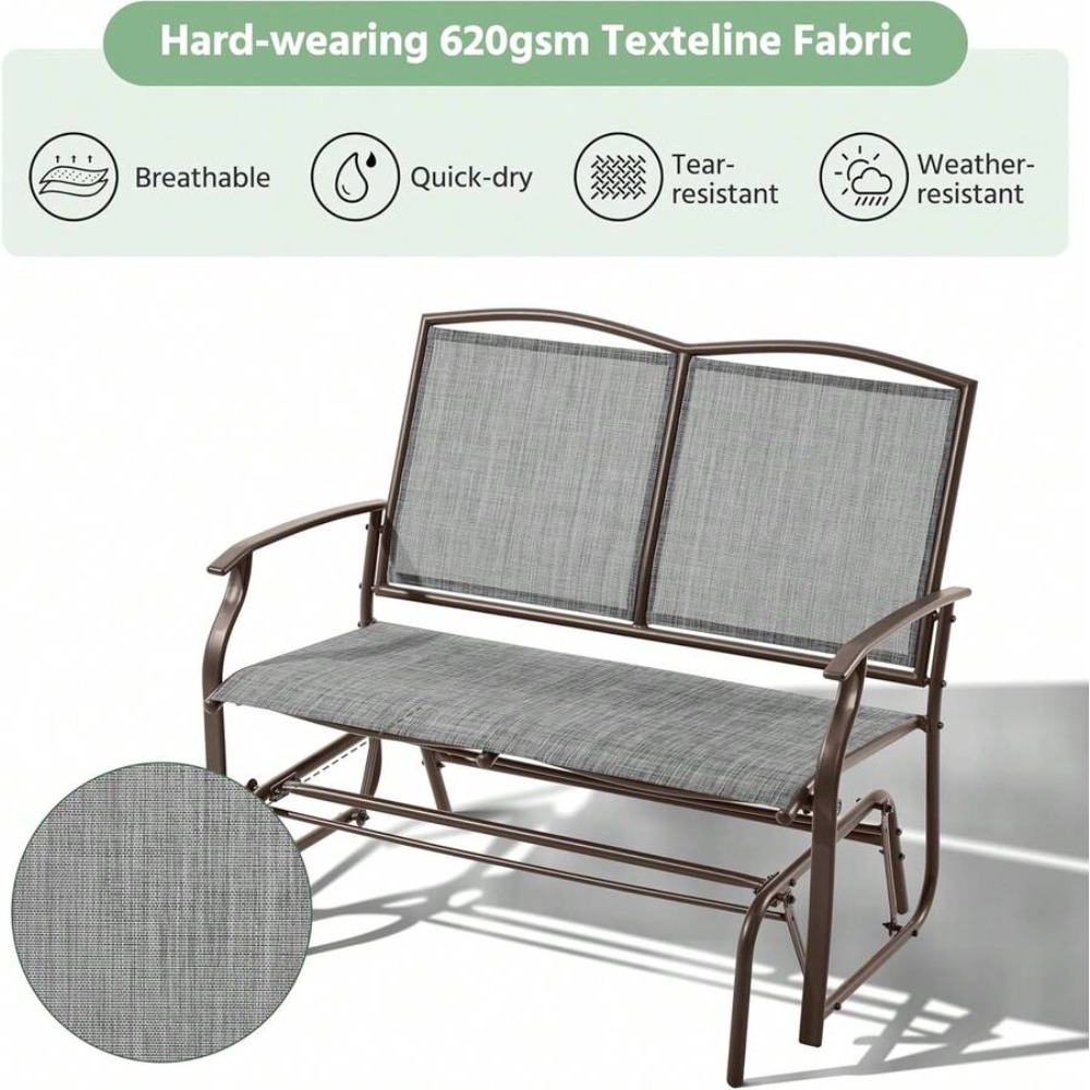 Buitenligstoel voor 2 personen - Garden Bench Metal recensie en prijs