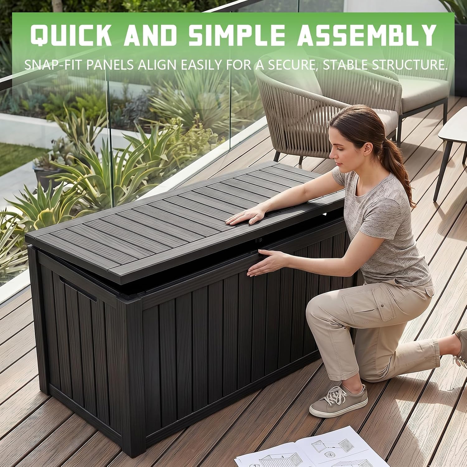 200 Gallon afsluitbare hars op - Outdoor Furniture Resin recensie en prijs