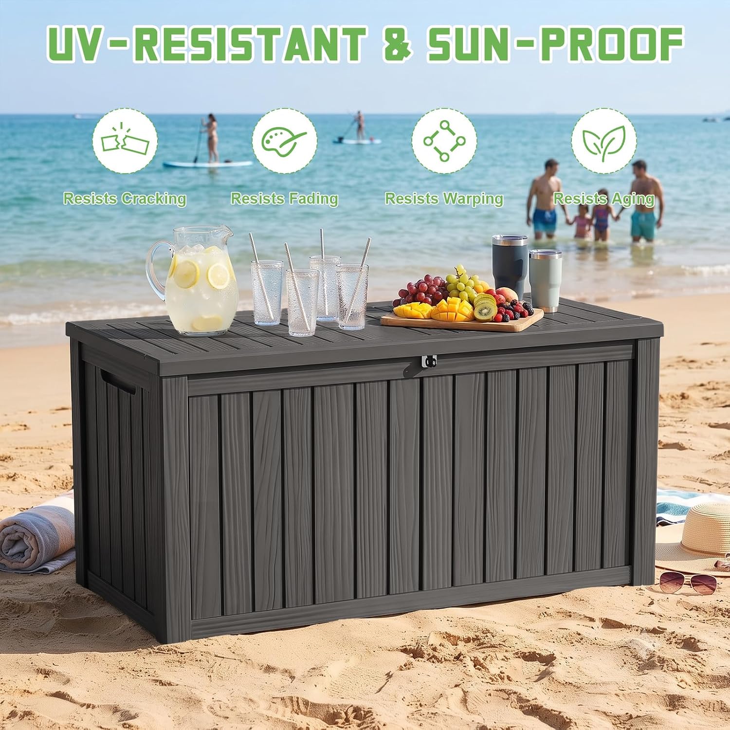 200 Gallon afsluitbare hars op - Outdoor Furniture Resin recensie en prijs