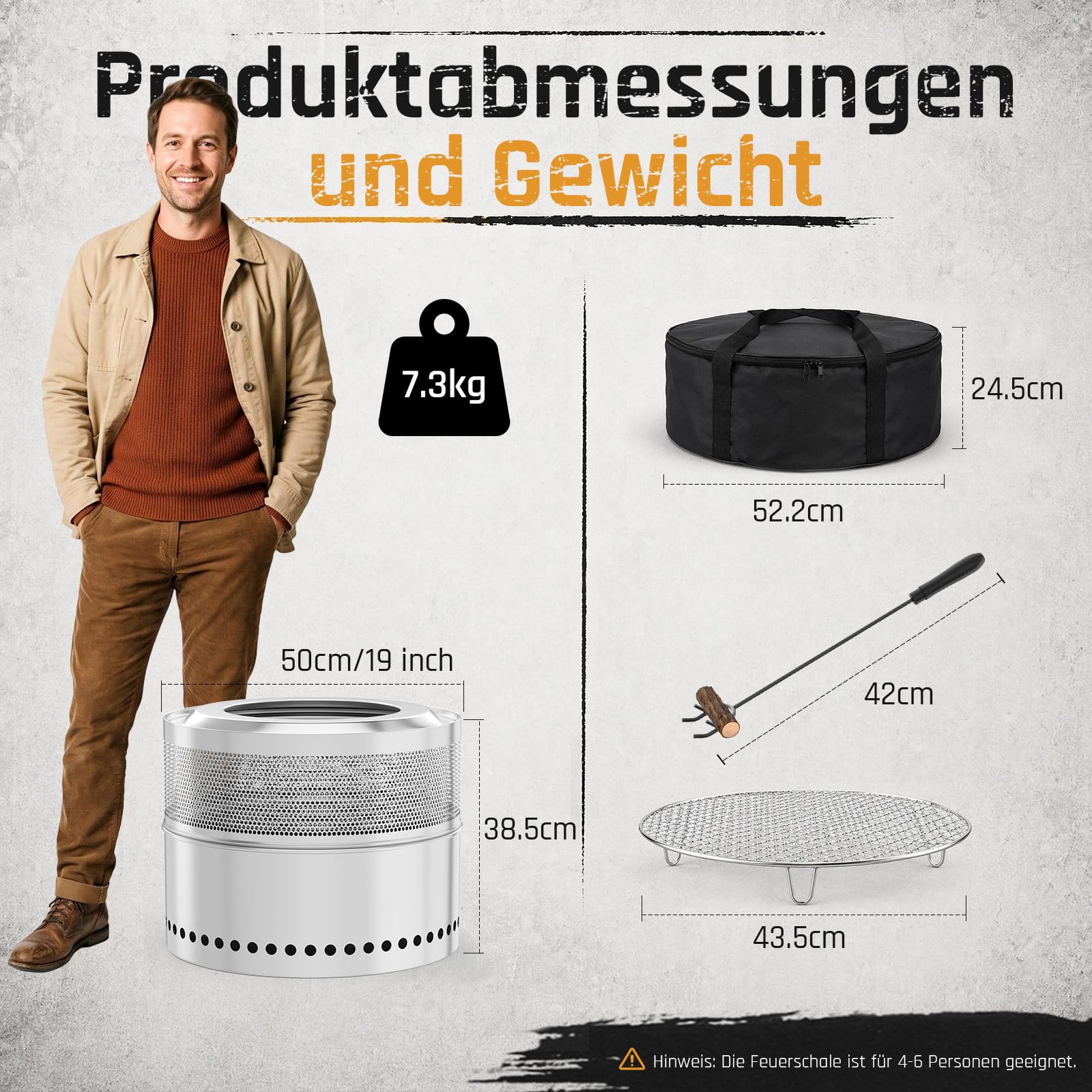 RVS vuurkuil 50cm, rookloze vu - Fire Pit Bowl recensie en prijs