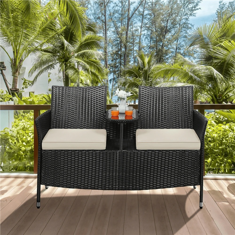 Premium Outdoor Dubbele Stoel  - Outdoor Furniture Black recensie en prijs