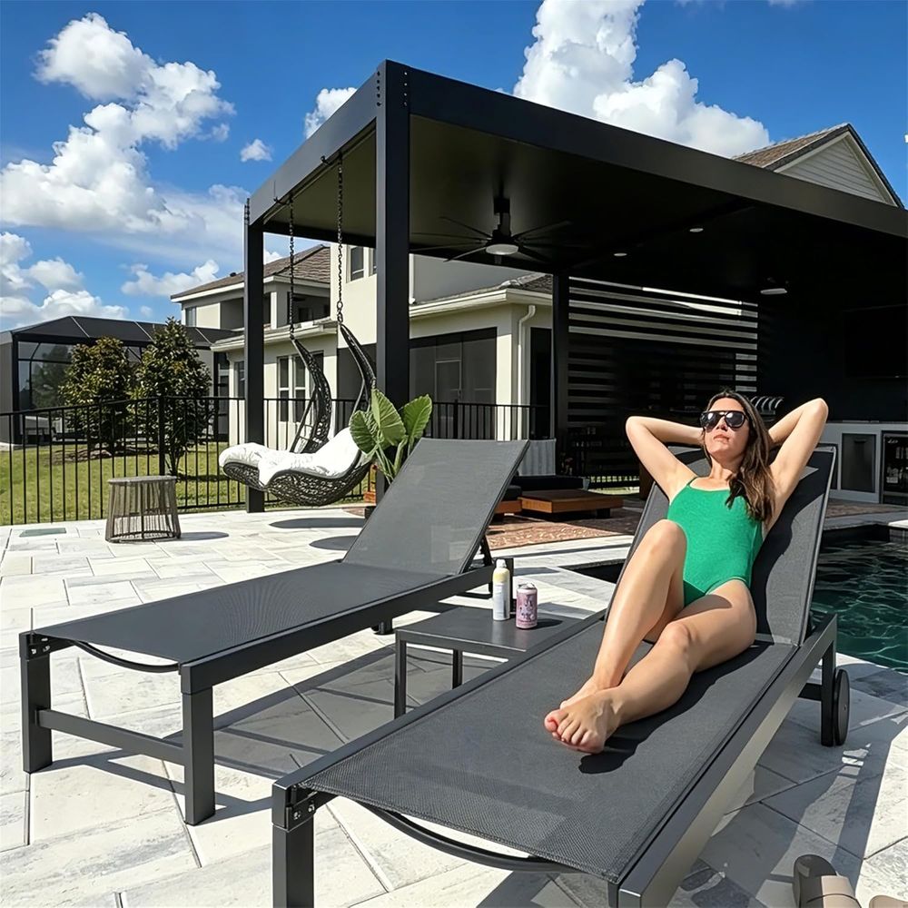 Wheels Pool Lounge Chairs Set, - Deck Chair Lounger recensie en prijs