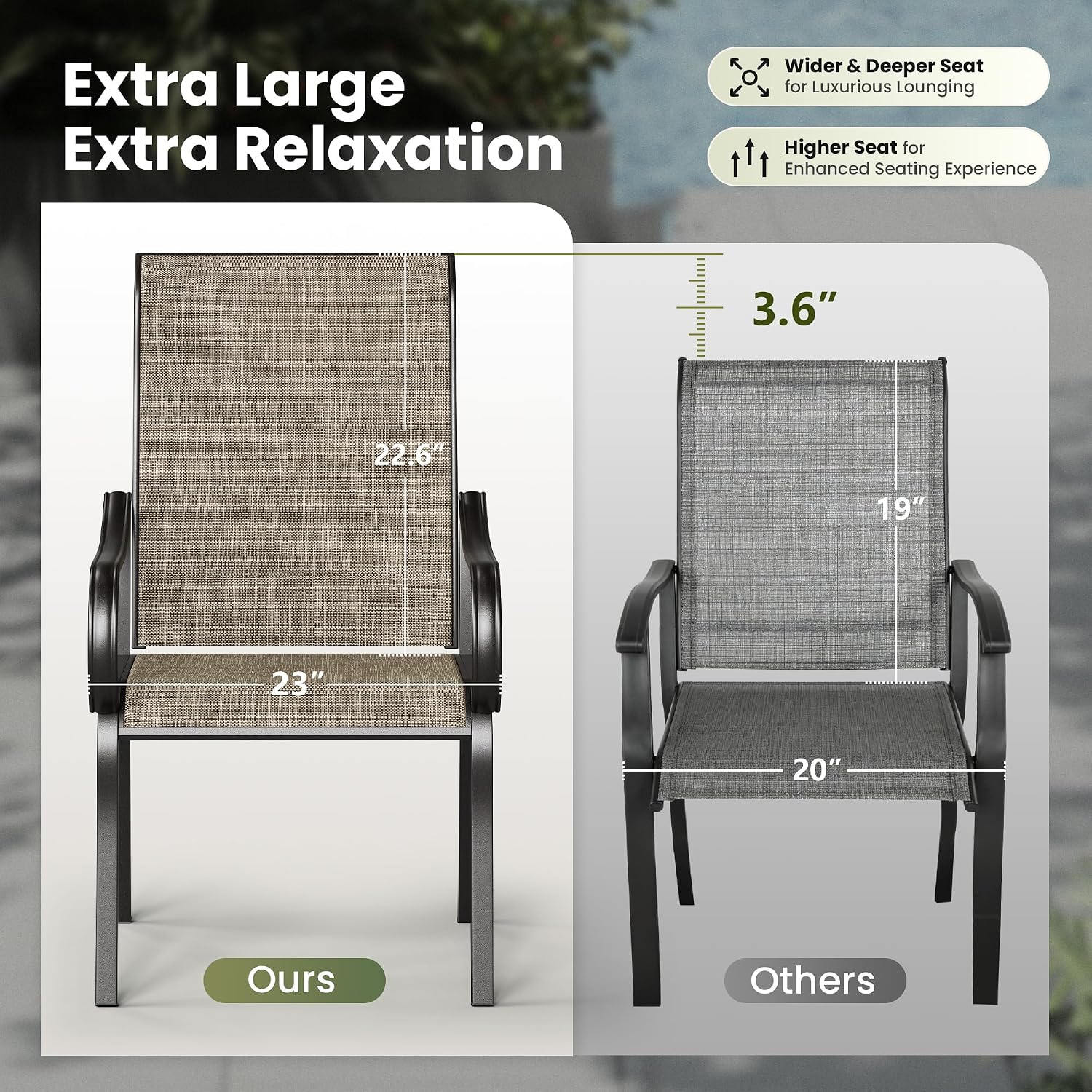 Ergonomische hoge rug patio ee - Deck Chair Lounger recensie en prijs