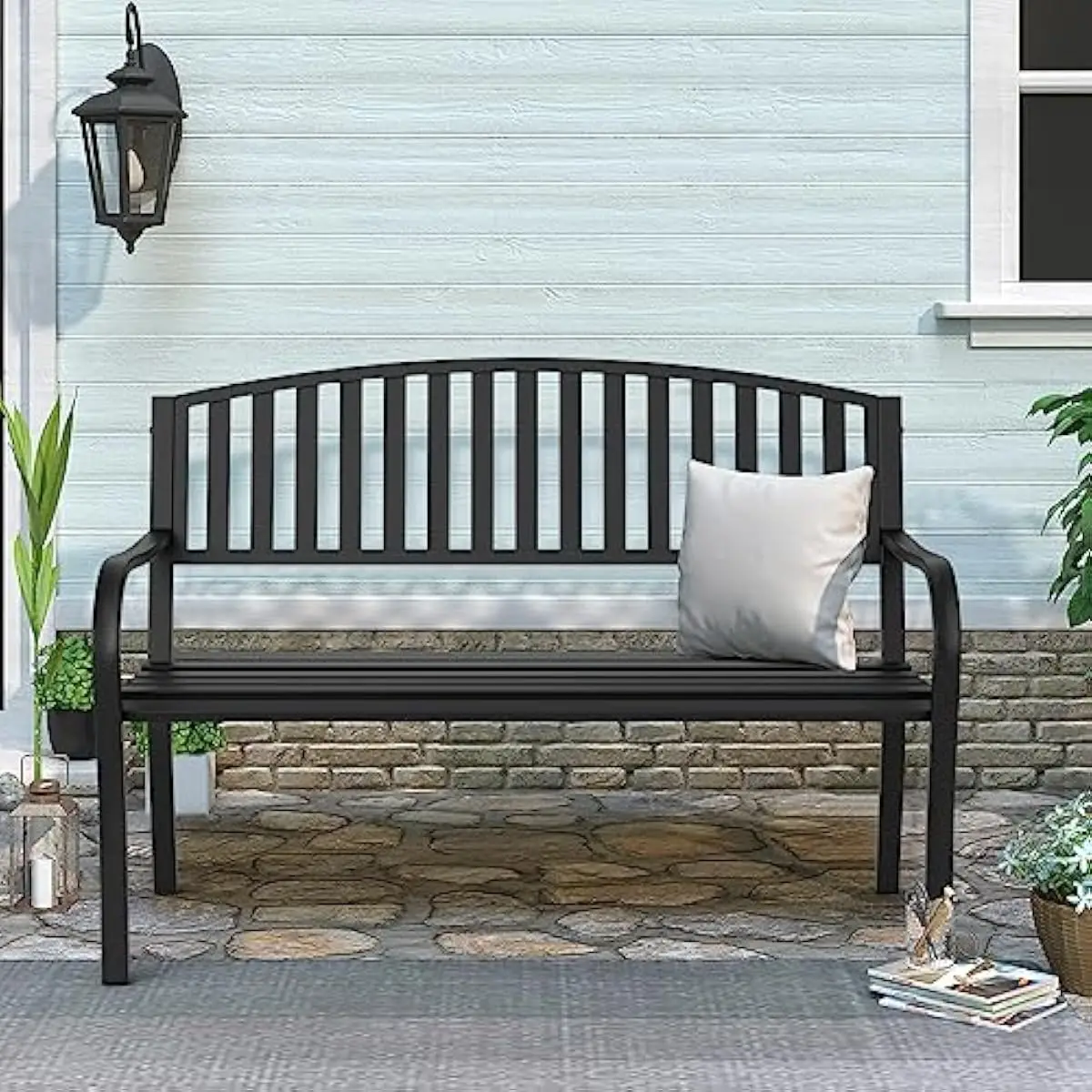 Buitenbank van metaal voor tui - Garden Bench Metal recensie en prijs
