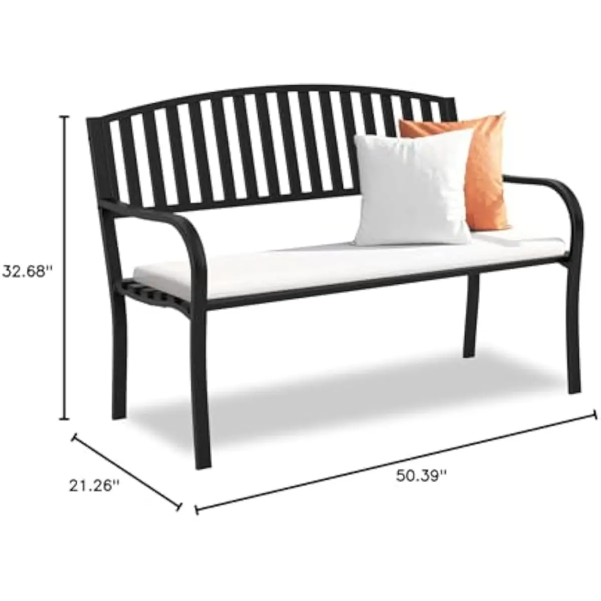 Buitenbank van metaal voor tui - Garden Bench Metal recensie en prijs