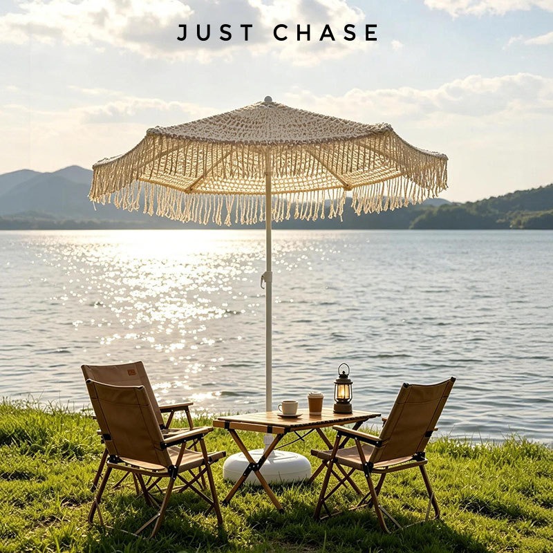 Tuinparasol met kwastjes, zonw - Outdoor Furniture Vendors recensie en prijs
