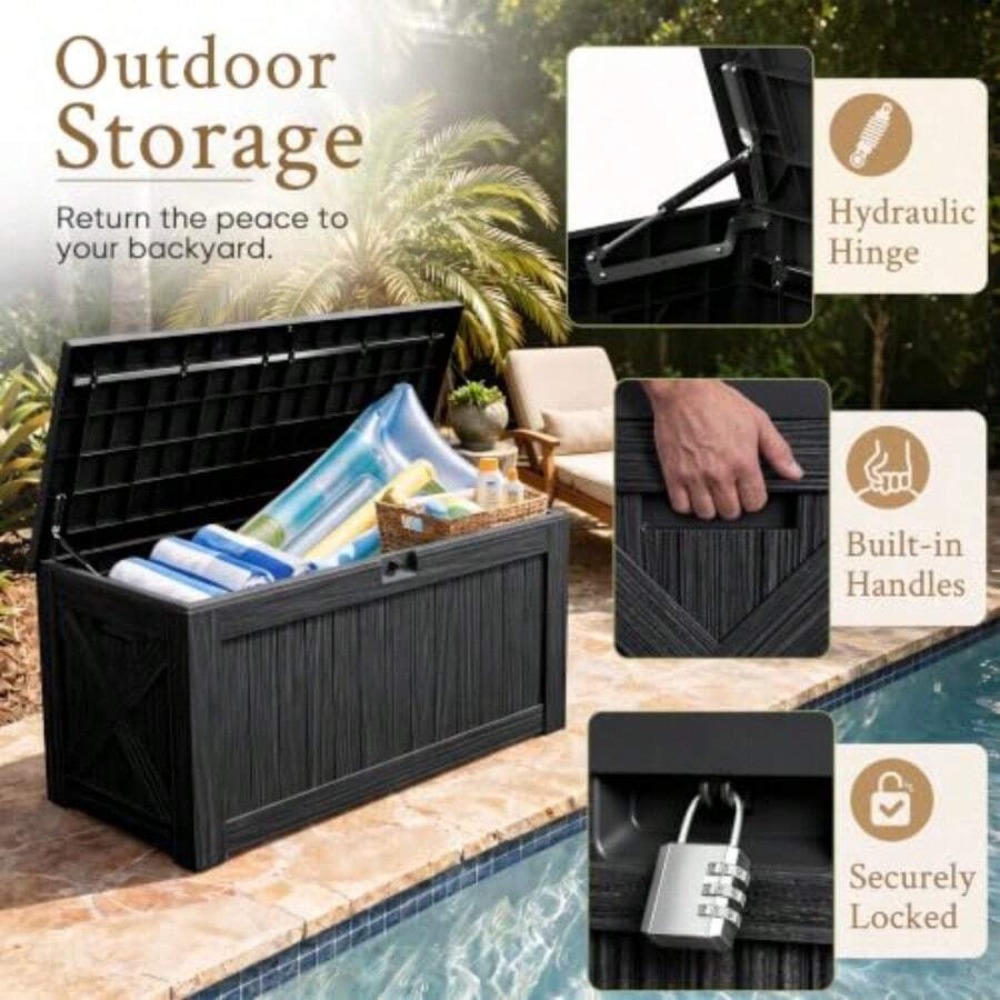120 Gallon Deck Box Buitenopsl - Outdoor Furniture Resin recensie en prijs