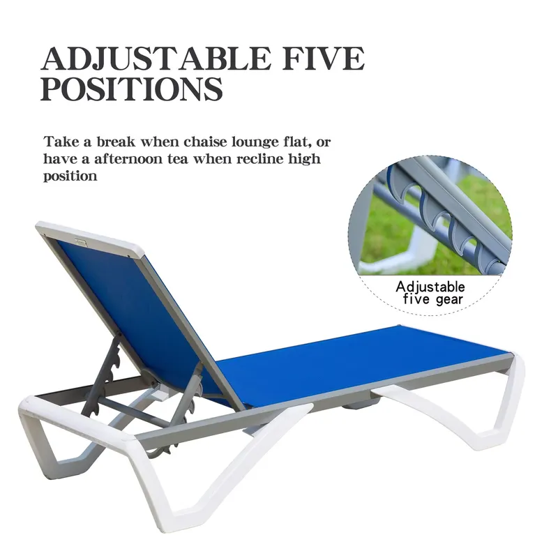 Moderne verstelbare aluminium  - Deck Chair Lounger recensie en prijs