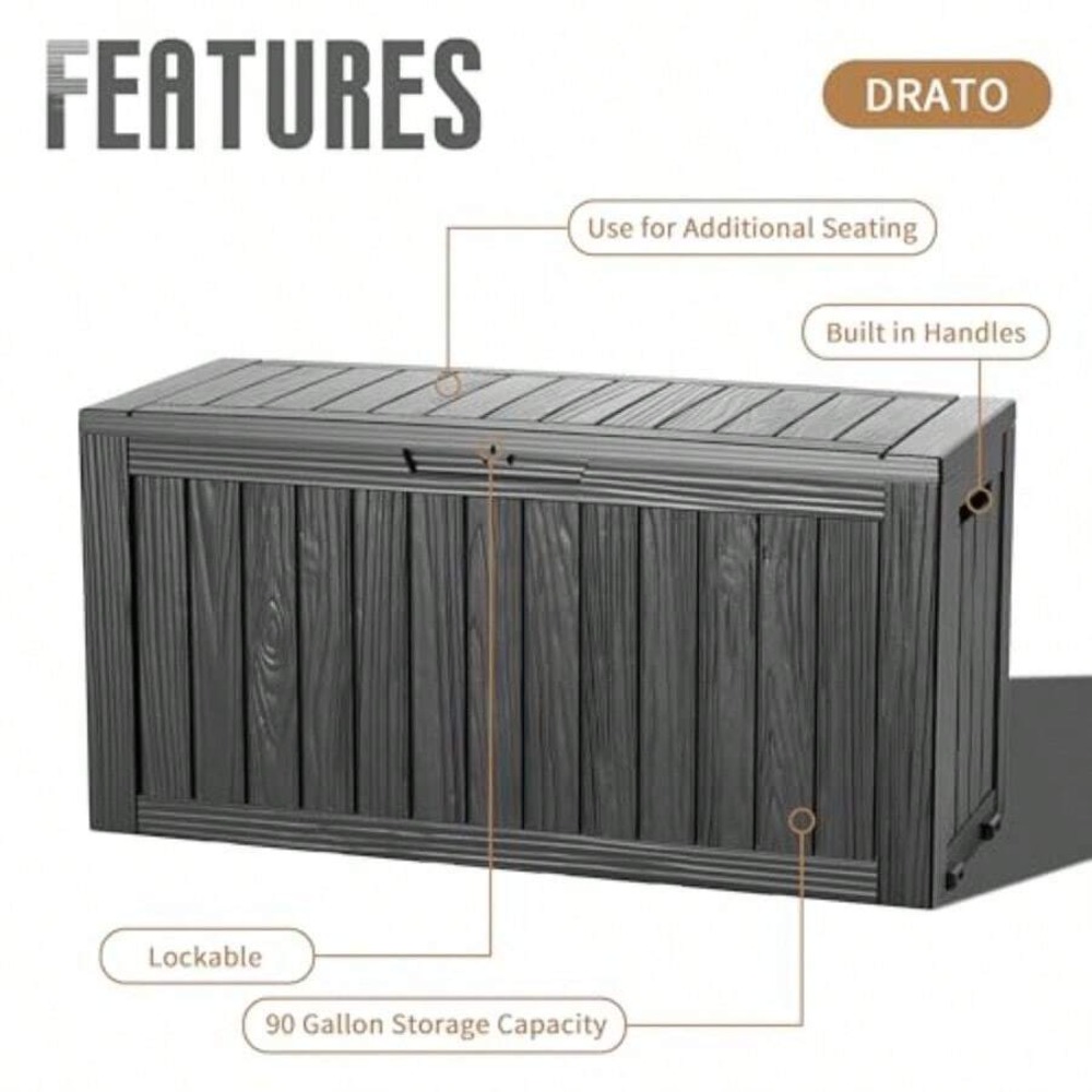 90 Gallon Waterdichte Afsluitb - Outdoor Furniture Resin recensie en prijs