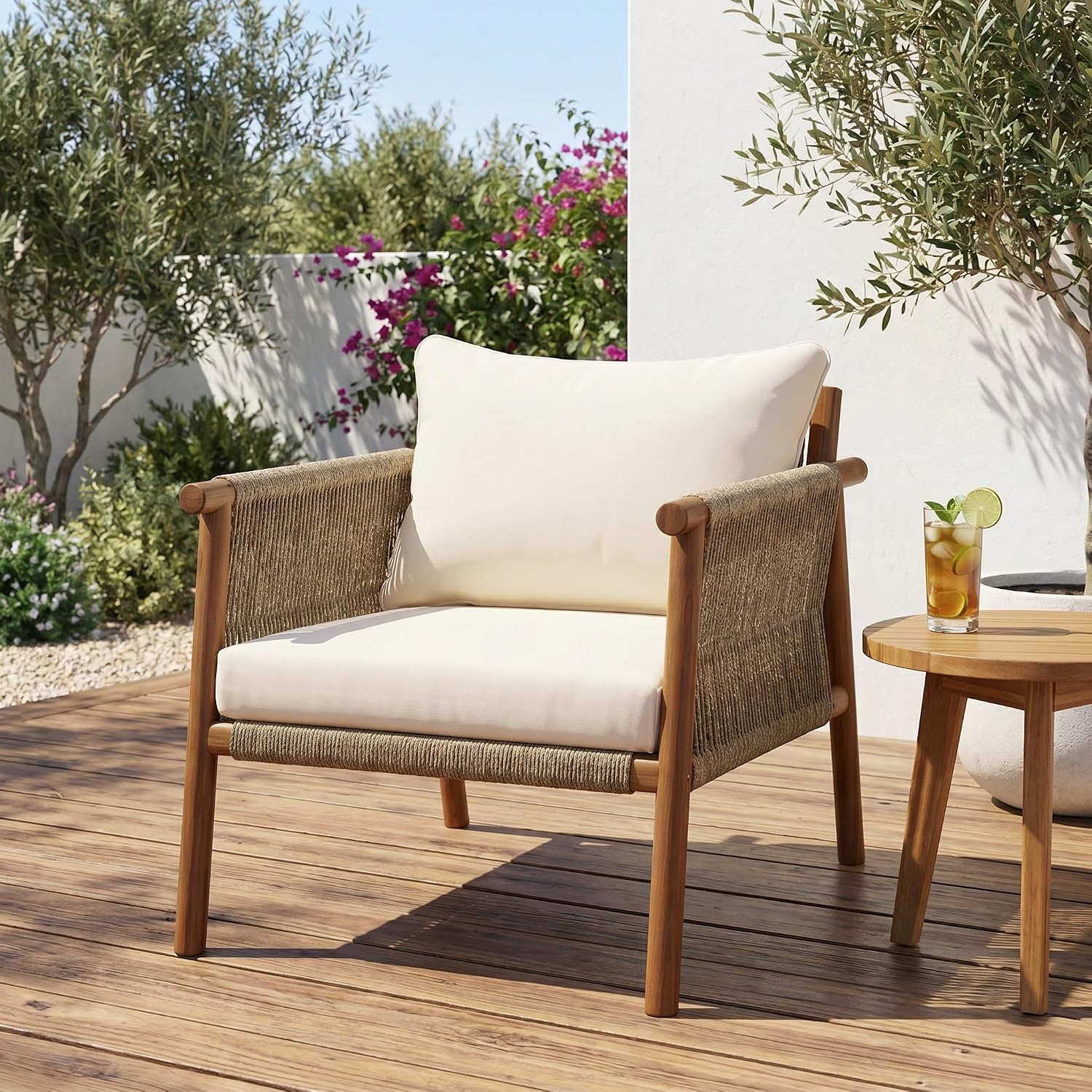 Buitenstoel van massief hout m - Deck Chair Lounger recensie en prijs